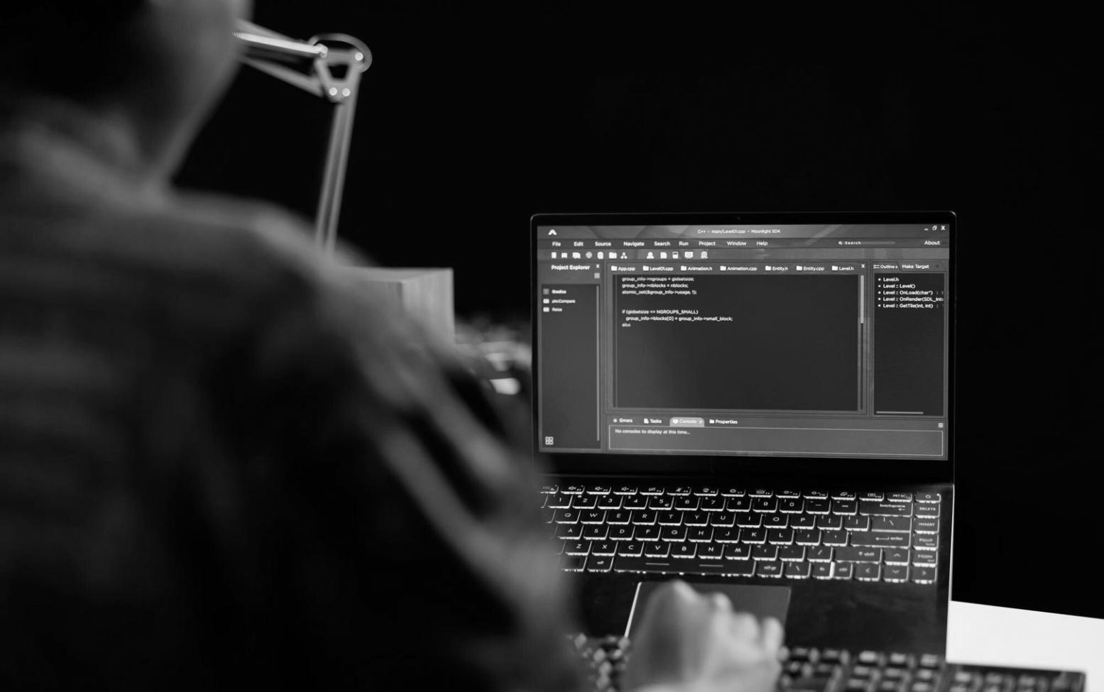 3D game design workspace showing modeling and texturing process